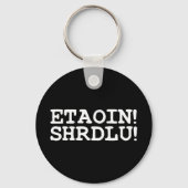 ETAOIN! SHRDLU! SLEUTELHANGER (Voorkant)