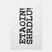 ETAOIN! SHRDLU! THEEDOEK (Verticaal)