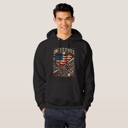 État unis hoodie (Voorkant volledig)