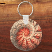 Etcetera Bright Rode Abstracte spiraal Sleutelhanger (Voorkant)