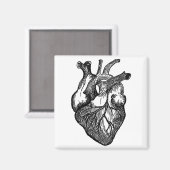 Etch Hart Valentijnsdag Halloween Liefde Realistis Magneet (Voorkant / Achterkant)