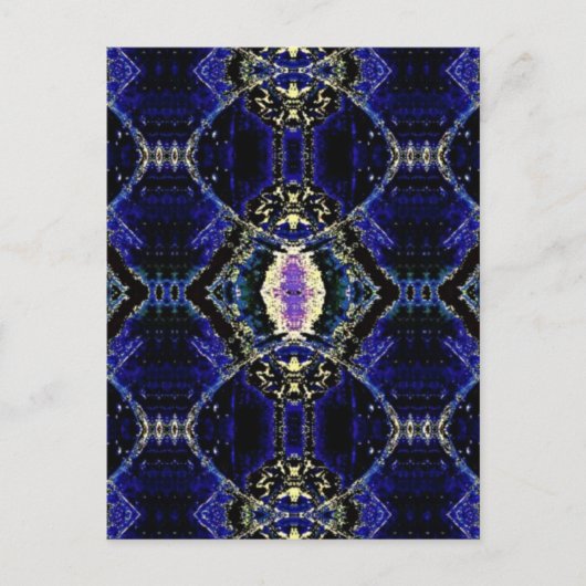 Etched Cobalt Briefkaart (Voorkant)