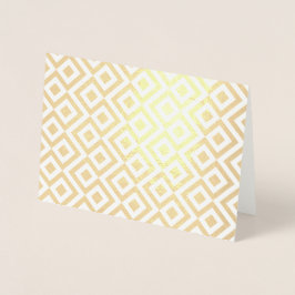 Etched Gold en White Meander Folie Kaarten