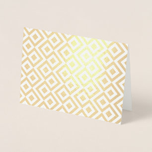 Etched Gold en White Meander Folie Kaarten