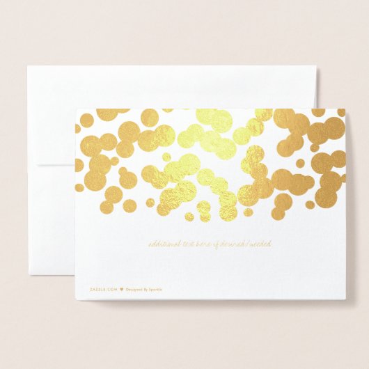 Etched Gold Foil Bubble Confetti Wenskaarten Folie Kaarten (Met envelop)