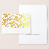 Etched Gold Foil Bubble Confetti Wenskaarten Folie Kaarten (Display)