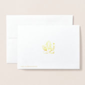 Etched Gold Foil Ganesha Wenskaarten Folie Kaarten (Met envelop)