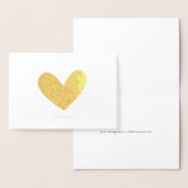 Etched Gold Foil Heart Wenskaarten Folie Kaarten (Display)