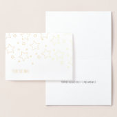 Etched Gold Foil STARS Wenskaart Folie Kaarten (Display)