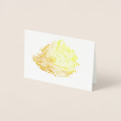 Etched Gold Oyster Seashell Folie Kaarten (Voorkant)