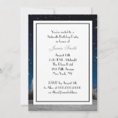 Etched NYC Skyline #3 Starry Blu Sunset Sweet 16 V Kaart (Achterkant)