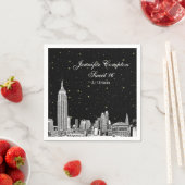 Etched NYC Skyline Starry DIY BG Sweet 16 Servet (Insitu)