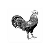 Etched Rooster Stamp for Art and Crafts Rubberstempel (Afrduk)