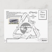 Etching - Sterlet Sturgeon Briefkaart (Achterkant)