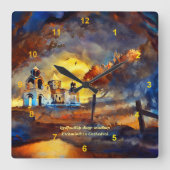 Etchmiadzin Cathedral Vierkante Klok (Voorkant)