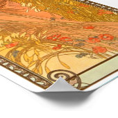 Ete ~ Foto van Alphonse Mucha Poster (Hoek)