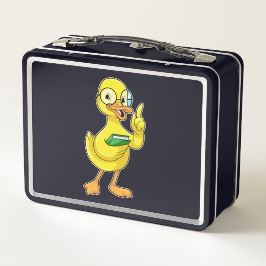 Eten als leraar met boek en bril (Achterkant)