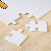 Eten als leraar met boek en bril legpuzzel (Zijkant)