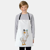 Eten als schilder met penseel van verf schort (Gedragen)