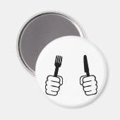 Eten - bestek magneet (Voorkant / Achterkant)