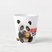 "Eten boven alles" Latte Mok (Voorkant)