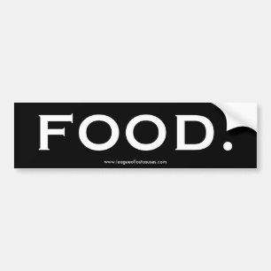 "Eten" bumpersticker