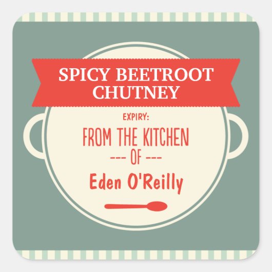  Eten Cadeaubonnen - Kerstmis Vierkante Sticker (Voorkant)