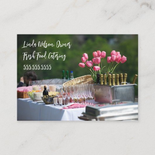 Eten Catering Speciale evenementen en feesten Visitekaartje (Voorkant)