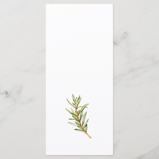 Eten & Drink Feestelijke Herfst Viering Thema Menu (Achterkant)