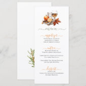 Eten & Drink Feestelijke Herfst Viering Thema Menu (Voorkant / Achterkant)