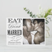 ETEN, DRINKEN  | BEWAAR DE DATUM SAVE THE DATE (Staand voorkant)