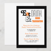 Eten drinken Dankdag verjaardagsfeestje Kaart (Voorkant / Achterkant)