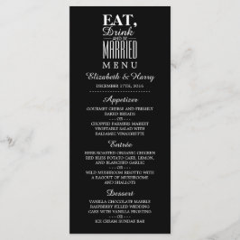 Eten, Drinken en getrouwd zijn Bruiloft Menu