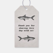 Eten, Drinken en getrouwd zijn Shark Wedding Gift  Cadeaulabel (Achterkant)