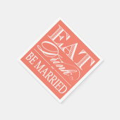 Eten, Drinken en trouwen bruiloftsservetten Servet (Hoek)