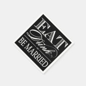 Eten, Drinken en trouwen bruiloftsservetten Servetten (Hoek)