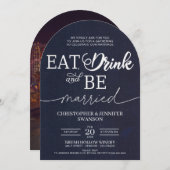 Eten, Drinken en trouwen Kaart (Voorkant / Achterkant)