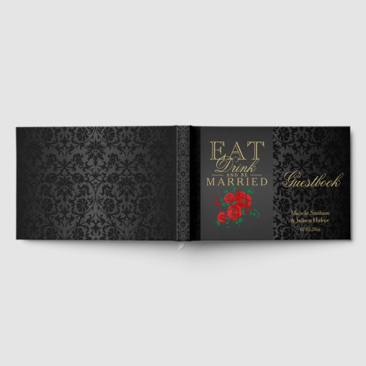 Eten, Drinken en trouwen Red Guestbook Gastenboek (Volledig)