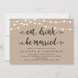 Eten, Drinken en trouwen, rustiek repetitiediner Kaart