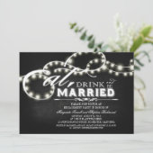 Eten, Drinken en trouwen verlovingsfeest Kaart (Staand voorkant)