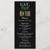 Eten, Drinken Het Nieuwjaarsmenu Menu (Voorkant)