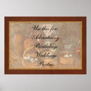 Eten - Eieren - Landelijk ontbijt Poster