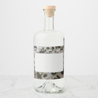 Eten en Drinken Etiket Set - Zwart & Wit Daisie