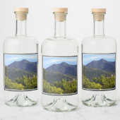 Eten en drinken Label Set Mt Tamalpais kerk Likeurfles Etiket (Flessen)