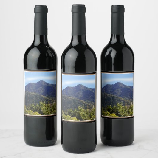 Eten en drinken Label Set Mt Tamalpais kerk Wijn Etiket (Flessen)