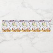 Eten en drinken Label Set Vrolijk Kerstmis Gelukki Waterfles Etiket (Enkel label)