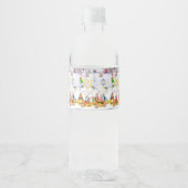 Eten en drinken Label Set Vrolijk Kerstmis Gelukki Waterfles Etiket (Voorkant)