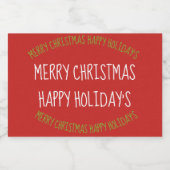 Eten en drinken Mini Liquor Flesje Etiket Set (Enkel label)