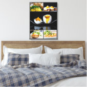 Eten fotografie ontbijt eieren verschillende manie canvas afdruk (Insitu (Slaapkamer))