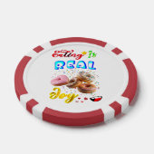 Eten Gamen Is Echt Plezier Poker Chips (Enkel)